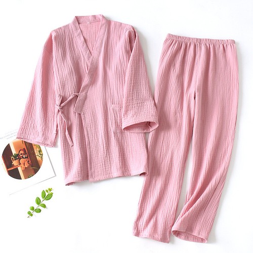 Pigiama lungo kimono donna
