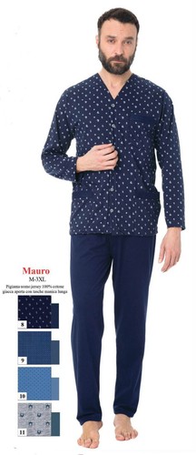 Pigiama mauro uomo tela - mauro, twill
