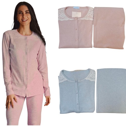 Pigiama donna aperto cotone - donna,