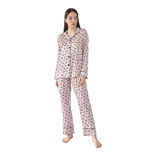 Pigiama lungo donna raso - lungo,