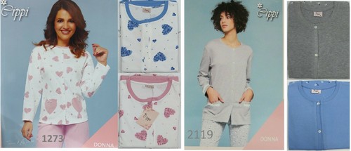 Pigiama donna interlock aperto - pigiama,