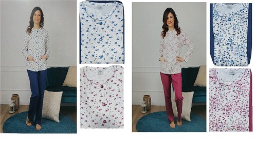 Pigiama donna giovanile aperto - donna,